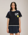 Playera Negra SmileyWorld®,AZUL MARINO
